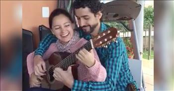 Cecilia and Fernando, or better known as Duo Siqueira Lima, are a musical couple that has taken the internet by storm. These two have become infamous for this incredible duo guitar performances. The couple usually performs together on two separate guitars, but today, they decided to take on a song using only one guitar. 

Just watch as they come together to play an incredible rendition of Tico Tico, a well-known Brazilian song. The unique technique the couple uses is called four hands guitar playing and it is absolutely jaw-dropping to watch. One person stands behind the other and they both play the guitar at the exact same time. 

It's obvious that this technique takes some serious talent to pull off, but Cecilia and Fernando make it look so easy.  Each strum and pick is perfectly timed as their fingers dance up and down the guitar strings. Who else was impressed with this performance?