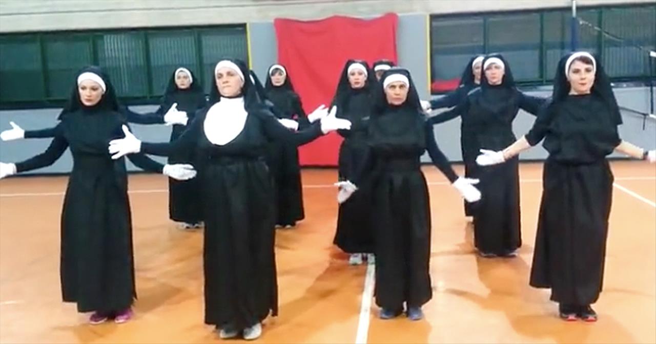12 Nuns Perform Zumba Dance To I Will Follow Him