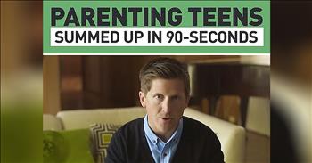 Every parent knows that raising a child is not easy and raising a teenager is especially difficult. It seems like there is a new twist every other day and just when you get the hang of it, something changes again. 

Motivational speaker Josh Shipp knows this all too well and he brilliantly summed up how to parent a teenager is just 90 seconds. Josh compared teenagers to the lap bar on a roller coaster. When you get into a roller coaster, one of the first things a person does is to pull on to the lap bar and make sure it is properly restraining you. You don't want the lap bar to fail, you want to make sure that it will hold you in safely and securely. 

This is just like teenagers who will test you, as a parent, to see if you hold. I love how he uses this simple analogy to really bring a light to raising a teen. It's definitely not easy, but with faith and persistence we can all make it through!