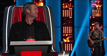 17-year-old Britton Buchanan took a chance when he stepped on to The Voice stage for his audition. But as soon as he started to sing the classic Ray LaMontagne tune 'Trouble' he immediately won over the judges. 

This crooner barely got to the chorus of his performance before 3 of the judges just had to turn their chairs around to see the face behind that incredible voice. One of the judges even wanted Britton on his team so bad that he blocked a fellow judge from choosing him. Britton may be young but it's obvious that he possesses a ton of talent. 

If this was just his first performance, I can't wait to see what this young man has up his sleeve for the next one. Who else is looking forward to watching Britton on The Voice?