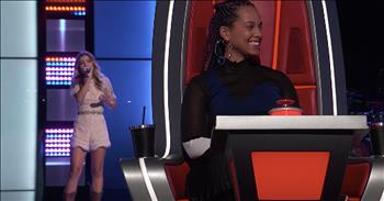 17-year-old Dallas Caroline was literally shaking in her boots when she stepped onto The Voice stage for her audition. But this talented young girl completely nailed it out of the park with her cover of Willie Nelson's iconic song 'Always On My Mind.' 

This country singer managed to turn 3 of the judges and each one only had 1 spot left on their team. That truly speaks to the amazing voice that this teen truly has. Dallas may be young but she definitely has plenty of talent to get her through this competition. Just watch as all 3 judges battle it out to try and win Dallas and her voice onto their team. 

I'm sure it was a tough choice for this young girl but each coach has so many unique qualities that they can offer. I'm just so glad that they all turned around, ensuring that we'll be hearing more from this incredible young performer. I can't wait to see what song she performs next as a part of Team Blake. 