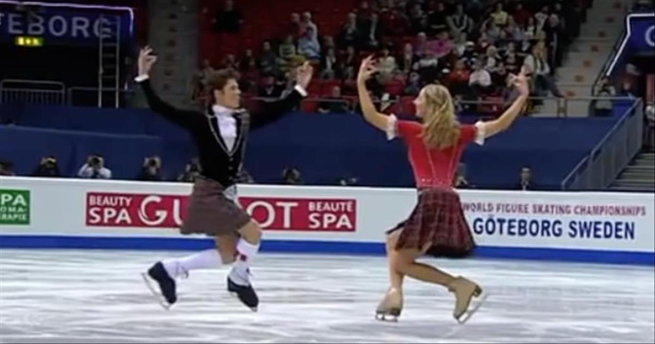 Brother-Sister Duo Perform Scottish Ice Skating Routine