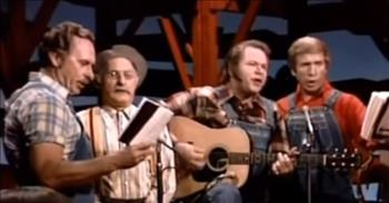 The Hee Haw Gospel Quartet sings "There's Power in the Blood". Sang by Gordie Tapp, Buck Owens, Roy Clark, and grandpa Jones.