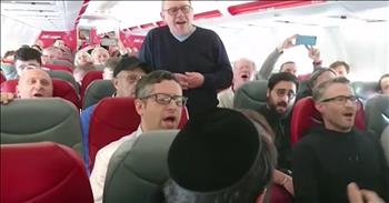 The Whitefield Choir was traveling to a concert in Saint-Louis, France when the stewardess asked them for a big request. She announced over the speakers that the choir was on the flight and she was hoping that the gentlemen would provide the plane with some musical talent. 

Thankfully, the men agreed and they started to sing the most amazing a cappella song. When someone taped the incredible performance and posted it online, it immediately went viral. The men were so shocked about their newfound fame, especially since the performance was not planned. The choir was excited when the passengers clapped and praised their performance so imagine their delight when the entire world caught a glimpse of their amazing talent. 

These men definitely have a gift and I'm so glad that they're sharing it with the world. I know these passengers will remember this moment. Who else is glad that the stewardess asked these men to sing?