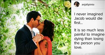 Anjali Pinto lost her husband just 16 months after getting married. Both Anjali and her husband, Jacob Johnson, were photographers so pictures were a big part of their lives. 

After his death, Anjali turned to Instagram to help with her grieving process. At first, she started to post pictures of Jacob and sentimental words describing the photo or how she felt at the moment dealing with her loss. Little by little, her followers started to grow as others joined in on her journey of grief and even shared their own stories of loss, sorrow and hope in the aftermath. 

All of these photos have brought strangers from all over the world together in such an incredible way. Social media can definitely get a bad reputation nowadays, but sometimes, stories like this make me realize just how powerful and meaningful this tool can truly be. 
