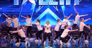 13-year-old Hollie Booth was one of the survivors of the Manchester terror attack last year. 22 people were killed in the attack, including Hollie's aunt. Hollie went through multiple surgeries and spent weeks in the hospital. She stills remains in a wheelchair today. 

Before the attack, Hollie was a dancer and she's continued to dance her way through the pain since. Now, Hollie and ten of her friends are bringing a message of hope through their Britain's Got Talent audition. Just watch as the talented dancers of RISE pay tribute to all of the victims of the Manchester attack with the most beautiful performance. 

They wanted to showcase that even in the midst of tragedy, there is still hope and there is still good. Hollie is living proof of that. When she stands up at the very end of the performance, I don't think I was the only one tearing up. What a powerful dance number!