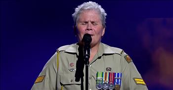 Crissy Ashcroft spent 13 years in the military but had to separate from the army because of medical reasons. Her time in the army wasn't easy. After suffering an injury, Crissy was left with PTSD. 

It has taken a real toll on her life and almost stopped her from following her dream. Crissy wanted to audition for The Voice Australia, but the day of she almost didn't make it from her anxiety. 

Thankfully, Crissy made it to the stage and once she started singing all of the judges took notice. Her performance of "When The War Is Over" truly struck a chord with everyone. And when she shared her story, there were definitely some tears shed. You can tell that Crissy put her all into this emotional performance and this is truly the start of her new life. What an amazing audition!