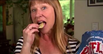 Did you ever think that it is possible for your favorite food to change your life? I never considered it until I heard how a woman eats potato chips every day and it saved her life. 

Kristine loved potato chips, especially the Ruffles brand. She had been eating them every day for the past 20 years and she never goes a day without them. Her husband even buys them for her in bulk. And just when she thought she could not love them any more, she now has a greater appreciation for her favorite snack. 

One day, she was routinely snacking away at a bag of Ruffles potato chips when something unusual happened. She guesses that she did not chew well enough, but a piece of the chip stabbed her tonsil. Kristine felt a sharp pain in the back of her throat. It was excruciating and she never felt something like that before. She had her husband look at the back of her throat with a flashlight and that is when he saw something alarming. 

After going to a doctor, Kristine got an unexpected diagnosis. She found out that she had throat cancer from smoking cigarettes for over 30 years. Now, Kristine is being treated for cancer and is expected to completely recover from cancer. 

Thank God she found out about her health. If it was not for her favorite snack, she probably would have never known!