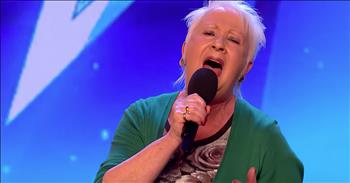 71-year-old Lynn Holland is a sweet and talented performer. Today, she's bringing that talent all the way to the Britain's Got Talent stage as she auditions for the hit show. 

But right before her audition, Lynn found herself getting a little frustrated with one of the judges. He was having troubling figuring out how to spell her name and, even though it seemed to be a joke. But Lynn was able to put all of that aside when she stepped out on stage. As soon as she started singing, you can see all of the judges start to look at each other. 

It's obvious that they weren't expecting this big of a voice from such a little woman. But Lynn belted out the powerful lyrics of 'Amazing Grace' and left everyone in awe. It's obvious that she has a passion for performing and Lynn is meant to be on stage sharing her gift. This singer easily earned a standing ovation and a yes from every single judge. Who else is looking forward to her next performance?