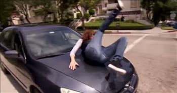 It might seem like a silly warning, but more and more pedestrians are being hit by motor vehicles. Sometimes, it's out of our control is a driver decides to disobey traffic signals and it's too late for us to get out of the way. If that ever happens to you, there are some important tips to remember to survive being hit by a car. 

Tammie Baird is a professional stuntwoman and she's giving us some pointers that you definitely want to keep in mind. She says that the most important thing to prevent serious injury is to get up on the hood of the approaching car. You don't want to be struck and then fall to the ground where there is a risk of being run over or dragged. 

Doctors have noticed an increase in automobile injuries, especially with the rise of smartphone use when driving and people wearing headphones. I hope none of us ever have to use these tips in real life, but I'm so glad that someone is bringing awareness to this rising issue.  
