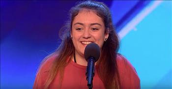 16-year-old Amy Marie was super nervous before her audition for Britain's Got Talent. This sweet girl could barely get through her interview with the judges because of all the nerves. But when she stepped back to sing, everything completely changed. 

Amy opened her mouth and the most amazing opera voice came out. She looked completely relaxed and just like she belonged up on that stage. You can tell that all of the judges were not expecting that voice to come from Amy. There is so much passion in her performance that you can't help but to smile during the song. It was such a special moment that even her mother was moved to tears. And after it was over, she earned a standing ovation for the audience and all 4 judges. 

With a voice like that, this young girl had nothing to be nervous about. I'm so glad she was able to overcome those fears and follow her dreams on the big stage. This teenager definitely has some big things ahead of her. What did you think of Amy's performance?