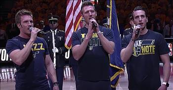 When the men of GENTRI come together to sing an amazing a cappella rendition of 'The National Anthem,' they create something beautiful. This isn't an easy song to perform but this trio truly does it justice. 

This incredible performance was right before a playoff basketball game at the Vivint Smart Home Arena in Salt Lake City, Utah. I can't get over those harmonies and the way their voices blend together perfectly. T

here's no doubt that these men were meant to sing and I'm so glad that they're sharing their gift with the world. This flawless rendition was the perfect way to start off the game. Who else was impressed by this a cappella song?