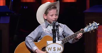 Mason Ramsey become an overnight sensation when a video of him <a href="https://www.godtube.com/watch/?v=YWGYYGNX" target="_blank">singing in a WalMart</a> was posted online. This little country crooner stood loud and proud and even started yodeling during his performance. 

His singing caught the attention of the entire world and he was invited on all kinds of talk shows and news programs. But the most meaningful invitation came from the Grand Ole Opry. They asked Mason to perform on the infamous stage and he was overjoyed at the invite. 

Just watch as he belts out 'Lovesick Blues' and completely wins the crowd over. This little guy has so much talent and I'm so glad that he's getting recognized for that voice. He has tons of charisma and definitely has a passion for performing. Who else wants to hear more from Mason?