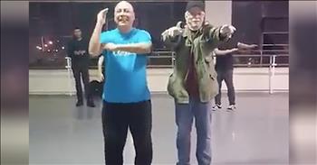 These grooving grandpas are having the time of their lives and now the whole internet is talking. When these 2 elderly men came together, I don't think anyone was expecting these kind of dance moves. 

Just watch as they dance together in perfect unison. I don't know who did the choreography, but these guys definitely aren't letting anything slow them down.It's obvious that these grandpas are having a great time and their happiness is truly contagious. 

They are living proof that age is nothing but a number. I truly hope I'm half as energetic as these guys when I get to be their age. What do you think about this dance? These men certainly have some moves and I would have loved to join in on this dance party!