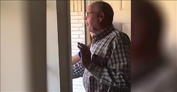 It had been over 60 years since this veteran had seen his Army buddy That's when his daughter decided to pull off the ultimate surprise. She located the old friend and arranged for him to come to their house for a reunion. 

Just watch as there is a knock on the door and the stranger asks for 'Tex.' Tex was this veteran's nickname in the Army and no one called him that but his best friend. So when he rounds the corner and sees who is at the door, you can tell he is full of emotion. Then, these two long lost friends give each other the biggest embrace. 

I nearly lost it when one of them said 'I never thought I'd see you again.' I bet these two had some great conversations after the initial shock wore off. I'm so glad that they were able to reconnect and that the daughter was able to pull of this amazing surprise. Who else has a few tears in their eyes? 
