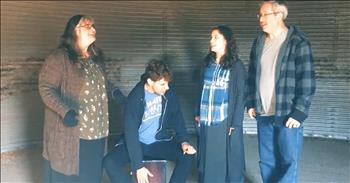 Family Sings 'Ride On King Jesus' In A Silo