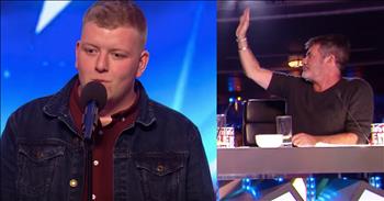 Simon Stops Nervous Opera Singer During Audition