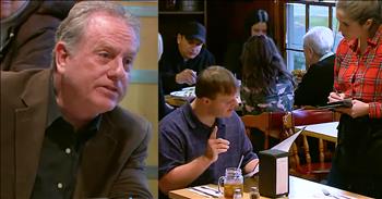 What Would You Do? is a hidden camera show that puts strangers in difficult circumstances and records their actions. The reactions can range from person to person but it's always interesting to watch. 

In this clip, an actor with Down Syndrome poses as a restaurant customer. Another actor is planted in the restaurant and starts to act rudely towards the young man when his order takes too long. Other people in the restaurant start to take notice and they are not too happy with the rude customer's comments. 

One customer decides to speak up and this encounter hits especially home for her. She used to teach special needs children and knows just how independent and amazing they can truly be. One by one, strangers continue to come to this young man's aid and it's absolutely heartwarming to witness. 

I'm so glad they all stood up for this man with Down Syndrome and let the world know that you don't have to let anything hold you back in life. What would you have done in this situation?