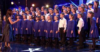 The St Lawrence’s Primary School Choir comes from a small town in Ireland. Many of the students traveled by plane for the very first time to arrive for their audition on Britain's Got Talent. And today, they are all gathered on stage for an amazing performance of 'Pure Imagination' from the classic movie Willy Wonka And The Chocolate Factory. 

Just listen as their beautiful voices come together for this very special performance. All of the voices blend so perfectly that it's truly a melodious sound that comes from these children. Every single one of the judges has a smile on their face and it's easy to see why. 

There is something so pure and sweet about this choir that they automatically win you over. I'm so glad this talented group is moving on and I can't wait to hear what they perform next. What did you think of this touching performance?