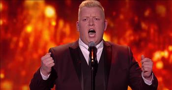 22-year-old Gruffydd Wyn Roberts definitely impressed the judges with his first audition on <a href="https://www.godtube.com/watch/?v=YWPW6WNX" target="_blank">Britain's Got Talent</a>.  He currently lives with his nan, but this opera singer has some serious talent up his sleeve. 

During his first performance, he earned the coveted golden buzzer with his rendition of 'Nessun Dorma' by Puccini. He was so nervous at first, that Simon even had to stop him and get him to perform a different song. But Gruffydd overcame his nerves and now he's back for another incredible performance. 

Just listen as he sings the classic opera tune ‘Nelle Tue Mani’. Complete with flames in the background, Gruffydd really put his all into this number. There were no nerves around when he stepped on the stage and he seemed to hit all of those high notes with ease. 

I just love listening to his melodious voice and I'm so glad that we get to hear him again. Who else is rooting for Gruffydd?