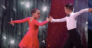 Lexie and Christopher may be young but they have talent well beyond their years. The dynamic duo is competing in the semi-finals on Britain's Got Talent and they deserve every bit of their shot. 

These ballroom dancers move so fast that you may have a hard time keeping up. Just watch as they perform an elaborate number complete with backup dancers and multiple song changes. There are tons of spins and turns that I have to remind myself that these are just young children. 

I know it must take so much patience and hard work to perfect these skills but it's definitely paying off right now. These two are showcasing their talent on the big stage and there's no stopping them now. What an star-studded number!