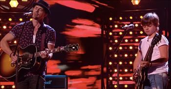 When we first met Jack and his dad, Tim, they were impressing us with their sweet duet on Britain's Got Talent. This 12-year-old has been singing with his dad since he was just 5 years old and their love for one another definitely comes through. In fact, their audition was such a hit that it earned the coveted <a href="https://www.godtube.com/watch/?v=10M1C1NU" target="_blank">golden buzzer</a> from judge Simon. 

Today, this duo is back with another incredible performance and this one might even be better than their last. Just listen as they stand together and play their guitars as they sing a sweet melody. 

They've got the whole crowd clapping along and it's easy to see why they earned the golden buzzer the first time. I could listen to these two all day. Isn't it so sweet to see a father-son relationship like this?