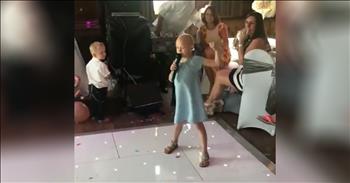 6-Year-Old With Cancer Sings 'Fight Song' At Wedding