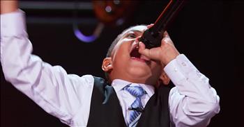 ‘It's alright, it's okay. Don't you let your troubles get in the way. Just believe and have faith, know that He's with you every day.’ There’s no doubt that little Caleb Serrano has a heart for the Lord. And this energetic little guy loves nothing more than giving praise to His name any way he can. 

Today, young Caleb is back on the Little Big Shots stage to lead Steve Harvey and the crowd in some amazing worship. Caleb may be young, but his voice and talent is well beyond his age. Just watch as he confidently steps onto the stage and starts to belt out the powerful words of Shirley Caesar's "It's Alright, It's Ok." These lyrics always touch a special place in my heart, but hearing them come from this little fella sends my heart soaring. 

I just love watching the younger generation praise the Lord and there’s nothing better than Caleb’s worship performance. Within seconds of starting to sing, he has the whole crowd clapping along and I couldn’t help but join in. There’s even people raising their hands in praise right along with Caleb. He truly brought God to the stage and took everyone to church. And when he hits those notes at the end, I was in complete awe. 

This young man has a passion like I’ve never seen before and I sure hope that he keeps that fire alive for the Lord. Who else wants to hear more worship and praise from Caleb? I know I sure do!