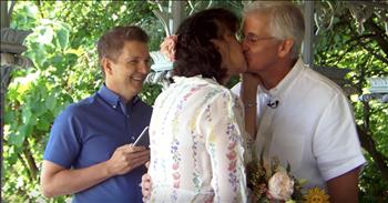Jeff and Angela Hartung are still getting to know each other. Even though this married couple has been together for over 17 years, but Angela can’t remember at least 15 years of her life. 

Angela was crossing the street in New York City when a car struck her. She suffered a traumatic brain injury and was left in a coma for a month. When Angela finally woke up, she thought she was still married to her first husband and that her children were just 2 and 8 years old. In reality, her first husband had passed away many years ago and her children were actually adults. 

One worst of all, Angela had no memory of her current husband, Jeff. She did not remember ever meeting or marrying the man that she had been with for almost 2 decades. A lot of people may have given up, but Jeff saw this as a blessing. "How many times have we said, 'I wish I could go back and do something over again?' I've gotten to do that," he said. 

To start off, he put up pictures of their life together all over the house. Then, he decided to start dating his wife again. They learned to get to know each other all over again and Jeff never left her side. 

Angela eventually fell in love with this amazing man all over again and they decided to celebrate their love in a special way. They renewed their vows in front of all their family and friends and it’s truly a love story like no other. What an incredible example of love and marriage. 