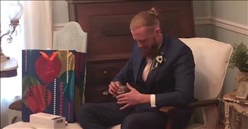 There’s an old saying about never missing something that you never had. And that’s completely true. You never really know what was different until you actually have the opportunity to see it from the other side. I think that’s exactly what is happening to this groom on his very special day. 

24-year-old Griffin is about to marry the love of his life in just a few hours. He’s all dressed and ready to go but there is one thing he has left to do. His bride-to-be, Blaire Ahlers, wanted to give him something extra special on their wedding day and she made sure it was in his room before the ceremony. 

Now, Griffin is opening this present and it’s completely life changing. Griffin is colorblind and has never been able to see all the wonders that the world around us offers. He has seen Enchroma glasses before, which allow colorblind people to see color, but they are very expensive. Blaire wanted to give her future husband a gift he would remember so she purchased the glasses and Griffin is seeing the real world for the very first time. Just watch as he walks around the room, glancing all over, before he finally looks outside. 

You can see the emotions all over his face as he realizes what he has been missing this entire time. Griffin said, "I put them on and truth be known my whole life changed.” This is definitely a gift that he will never forget and it’s made this special day in Griffin’s life even more memorable. 