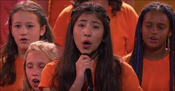 The Voices of Hope Children’s Choir was founded in 2015 to bring together children in the community of all different backgrounds. Today, it’s comprised of over 70 kids from Orange County who truly put their heart and soul into every performance. These talented children decided to take their act to the big stage and audition for America’s Got Talent. During their first performance, the choir wowed the judges with their rendition of 'This Is Me.' 

Now, this incredible group is back for another number and it’s even better than the last. Just watch as they step on stage and belt out the popular Disney tune ‘How Far I’ll Go’ from the animated movie ‘Moana.’ This song has been covered so many different times but hearing it from this children’s choir is different than anything else. They truly put so much passion behind every single note and you can tell that everyone is having a great time. 

Judge Mel B even made the comment ‘I can see that you really really want it. Every single one of you on this stage really really wants it.’ These children put so much time and effort into perfecting this song and they were able to pull it off beautifully. 

Each judge gave the choir rave reviews with Simon saying that this group was the most improved in the entire competition. But it was guest judge Ken Jeong who surprised everyone when he pressed the special golden buzzer. Just look at the faces on all the children. They definitely deserved this and I can’t wait to see what they perform next.