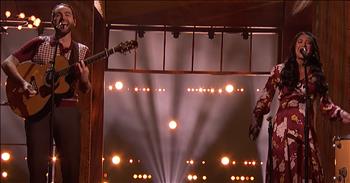 When Michael and Carissa Alvarado first stepped on stage to <a href="https://www.godtube.com/watch/?v=YWZLK7NX" target="_blank">audition for America’s Got Talent</a>, I knew it was going to be a memorable performance. This husband and wife team makes up the talented singing couple Us The Duo. Over the years, these two have made a splash all over the Internet with their creative songs and beautiful voices. 

Their original performance of 'No Matter Where You Are' was actually the song they wrote for their wedding as vows to each other and it easily won over the judges. During their first performance, Michael and Carissa mentioned that they wanted to be parents and that winning this competition would help on that journey. 

Well, fast-forward a few months and this couple is back on stage and expecting a baby girl.  And they’re singing another heartwarming original song that is sure to resonate with thousands. Just listen as they belt out the sweet words of "Like I Did With You.” When you listen to the lyrics, you’ll realize that it’s dedicated to their unborn daughter and speaks about their wishes for this baby girl. 

I just love the energy and passion that Michael and Carissa bring to every single performance and it’s hard not to smile when you hear them sing. It’s obvious these two share a beautiful relationship and I know they are going to be amazing parents to their daughter. I sure hope that we get to see this sweet couple duet again. Who else is cheering for Us The Duo?
