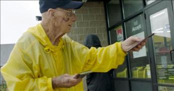 Bob Williams is not your typical retired teacher and coach from Long Grove, Iowa. He’s still teaching the world to be kind and care about each other –one Hershey’s candy bar at a time.

This 93-year-old started passing out candy bars almost two decades ago as a way to reach his community with kindness. He hoped his gesture would put a smile on people’s faces and help them have a good day. Now, Williams is known as “The Candy Man” around his town.

“It just makes me feel good. It’s guaranteed to light up most anyone’s life. You’ll see.”

Each week, WWII Veteran, Bob Williams, visits his local Dollar General store to stock up on the candy bars that he stores in his freezer for just the right moment. Williams uses the giant Hershey’s Milk Chocolate Bars to encourage others.

“You’d think I’d given them keys to a new car,” he said. “Honest to God, these people were thunderstruck."

It’s estimated that he’s passed out a whopping 6,000 chocolate bars since he began this tradition. The first two he purchases always go to the cashiers at the Dollar General, the third to someone in line with him. Always given with light conversation and a smile, Williams is setting the example for how easy it is to bless someone. As Bob passes out the bars he tries to learn each person’s name and remember it!

Bob's story reached Hershey’s after an employee’s relative read about him in a newspaper and passed the clipping along. CMO Jill Baskin knew that Bob was on to something and felt this was the perfect time to use his story as an example for others. The company began “heartwarming the world” campaign and of course, Bob was the easy choice to be one of the featured stories.

"Right now there are not a lot of things everyone can agree on, but everyone can agree on Hershey."