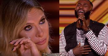 When 25-year-old J-Sol stepped on the X Factor UK stage, none of the judges were prepared for this emotional audition. This young man has been putting off the singing competition for years, but this season was different. In 2015, J-Sol’s mother passed away. It was always her dream to see her son compete on the popular show and she believed in his talent. 

After reading an old text message from his mom about auditioning, J-Sol decided that this was going to be his year. And instead of covering someone else’s song, he decided to go against the normal and perform an original composition called ‘Bullet In My Heart.’ It was an emotional number from beginning to end and you could truly feel the passion from J-Sol with every single note. There’s no doubt that he put his heart and soul into this performance and judges took notice. In fact, two of the judges were brought to tears by this personal song. 

Just watch as Ayda and Louis wipe away the tears after hearing J-Sol’s heartbreaking story and performance. This story hits both of these judges especially hard because both of them lost one of their own parents recently. It’s never easy to say goodbye to a loved one, but knowing that J-Sol’s mother is looking down from Heaven and smiling brings some comfort. 

I think this young man has the talent and drive to go a long way in this competition. Who else thinks we’ll be seeing more of J-Sol in the future? 