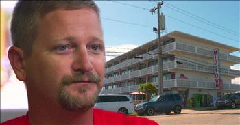 After a deadly hurricane flooded his South Carolina beach community, one man, Jaret Hucks, knew he had to do all he could to help his neighbors. So he invited anyone in the community who was in need to come ‘stay at my house.’ 

This outpouring of love from this Good Samaritan for complete strangers is a complete Godsend for many who didn’t have the means to turn anywhere else.

"I don't know what we would have done," I don't know where we would be right now." one of his grateful ‘houseguests’ said.

You see, Jaret’s ‘house’ is a 70 room inn. And he’s already given away more than 1,000 free nights to evacuees in need.

"I said, 'Come stay with me. Come stay at my house until you can go back to yours,'" said Jaret.

Jaret lifted his ‘no pet policy’ to allow the now homeless strangers to bring all their loved ones with them, including dogs, a tortoise and even Mr. Squeakers, a rescued baby squirrel.

"Love thy neighbor, right? That's what you're supposed to do," Jaret said. "My mama taught me that a long time ago."

Jaret’s generosity has definitely inspired others, too. He has personally given away about $50,000 worth of services himself. And when others heard what he was doing, they stepped up to help him!

Donations starting pouring in so that all of Jaret’s houseguests would have their needs met. Diapers, haircuts, meals. . . all taken care of, courtesy of a team of kind strangers!

Some of the guests have tried pitching in themselves by helping Jaret around the inn with chores and housekeeping. And while he’s grateful, Jaret explains that he’s not doing it for gratitude. He just was raised right, and wanted to make his mama proud.
