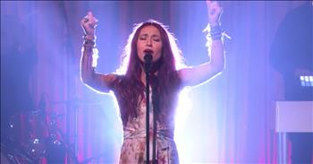 Singer / Songwriter Lauren Daigle fabulously performs “Still Rolling Stones” in her first appearance on The Ellen Show.The song is one of fourteen exciting pieces on Daigle’s newest album “Look Up Child”.  The singer is gaining traction across the music industry for her strong lyrics and her powerhouse vocals are being compared to that of singer, Adele.

We were pleasantly surprised to see Lauren Daigle on The Ellen Show. Host Ellen DeGeneres is known for featuring up-and-coming performers on her show. As Daigle’s music career is truly soaring recently, it’s no surprise that her smokey sounds got the attention of Ellen producers. But this wasn’t the first time Daigle had performed for Ellen, the pair were previously on American Idol together as judge and contestant! Ellen even joked with Daigle after her performance on the show, “She was on the tiny season that I was on American Idol, and look at her now -- because of me.”

“Out of the shadows / Bound for the gallows / A dead man walking / Till love came calling / Rise up (rise up) / Rise up (rise up) / Six feet under / I thought it was over / An answer to prayer / The voice of a Savior / Rise up (rise up) / Rise up (rise up)”

‘"Out of the shadows..." will be the first line you hear when you start to play Look Up Child. It's all about the things we think are dead, and a reminder that all losses can be revived. They can all come back.’ Lauren shared with LifeFm.

What a perfect piece to perform on The Ellen Show! So many are feeling like they are being crushed under the weights of life and are seeking a savior to pull them out of the “grave”. This song strikes right at the heart with a reminder that there is a Savior waiting to call us to “rise up”!

We’re excited to hear more from Lauren as she continues to grow in her God-given talents and create new albums! 