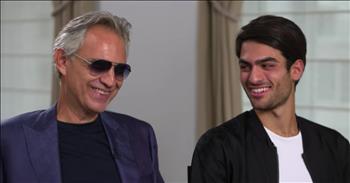 Andrea Bocelli and son Matteo have been in the spotlight quite a lot with their new duet “Fall On Me”. The song is from Bocelli’s new album “Si” and is featured in Disney’s “Nutcracker and the Four Realms”.

“Si” is Andrea’s first album in fourteen years and his fans have been eagerly awaiting. The cherry on top has been his duet with youngest son, Matteo. Now Andrea and Matteo are discussing what it’s like to work together as father and son

“It’s very meaningful to me because it talks about the beautiful relation that I have with my father, and about the relation that many sons [have] with their parents.” shares Matteo.  

“Until two years ago, I didn’t know that Matteo sang. Because he stayed at the piano, he knows music just for this… And one time his mother came to me and said, 'Have you heard Matteo sing?' And I said no. And she said, 'Try to listen to him because he's very nice,'" Andrea told CBS Gayle King.

Andrea lost his sight as a young boy in a fútbol accident (soccer). But he never lost his passion for living life to the fullest, including riding horses. While it may make his family nervous, they know that if he truly loves something they cannot stop him.

This zest for life seems to carry over to his music and performances as well as the way he loves his family. There is no doubt that Andrea is completely smitten with his children. We love watching the interaction between father and son. As he is helping Matteo navigate a musical career, Andrea shares that he believes musical success like his own is safer earned later in life and is “better for the soul because success is very dangerous”. When asked what he wants to see happen with his own life, 21-year-old Matteo quickly responds,“My dream is to achieve the success of my Dad”. If Matteo continues to work hard and learn from his talented father, we think that just might be possible!