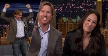 Hold on to your shiplap, folks! Chip and Joanna Gaines announced on “The Tonight Show Starring Jimmy Fallon” that they are getting their own TV network! The dynamic duo couldn’t stay away from the cameras for long. After their television departure from “Fixer Upper” the Gaines’ welcomed their fifth child, Crew, to the family and opened a new restaurant venture “Magnolia Table”. But their fans have been eager to see them return to television. We know we’ve been eating up their interviews recently!

As the couple joins host Jimmy Fallon, they show off some starstruck behavior that makes us feel like they are just one of us and not tainted by “celebrity”. Chip is clearly having a moment as he sits down and  eagerly waves to the show’s house band “The Roots” while Joanna points out how excited she is to touch the famous Tonight Show desk. Chip even reaches across and takes a sharpie from Fallon’s cup as a souvenir! Jimmy doesn’t miss a beat and begins digging behind his desk for items Chip can snatch – a stuffed panda and a box of tissues are quickly stored away in Chip’s blazer! Of course it doesn’t take long for Joanna’s “Mom face” to appear as she tries to focus on the interview and reign Chip and Jimmy back in. What a hoot!

In seriousness, Jimmy mentions how the couple stepped away from television so quickly and unexpectedly. Chip openly responded that they needed to take a step back.  “TV is a tough business, we came into this whole thing sort of ‘shock and awe’. We had never had any inspiration to be on television, we didn’t know anything about the business… after five years we really realized we really wanted to take a step back and really focus on our marriage, focus on our family and kinda catch our breath.”

Then Fallon asks the all important question “Would you guys ever return to TV?” True to form, the soft announcement came from Chip during The Tonight Show in a most amusing way. Focusing on the camera, the Fixer Upper star began, “We signed a non-disclosure and it said quote unquote you can tell your mother but that’s it…So mom, I just wanted to make a quick announcement, we are coming back to television! You are going to get to see the kids grow up, you are going to see us, well maybe a six-month delay like the rest of the world, but we are excited to be back.”

According to their spokesman, Discovery Inc. which owns HGTV is considering a lifestyle network for the Magnolia brand. It’s unsure how much Chip and Joanna themselves will be in front of the camera, though fans clearly want to see more of this unique partnership that makes us all appreciate our own spouse’s quirks!

“We never rule anything out and we’re go-getters,” Chip told People. “We love to live life to the fullest and sometimes the journey is unexpected to say the least.”

Clearly taking a short break from being in the homes of millions of families every week was the move the couple needed to figure out what works best for their family. As fans of the Gaines’ we couldn’t be more excited for this news and hope that it won’t be long before we have a little Magnolia love playing again on our televisions!