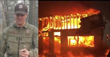 As the deadly toll of the California wildfires continue to climb, one officer found a tiny sliver of hope amid the destruction. Buried in the rubble where his home once stood, he found a “miracle” — his wife’s wedding ring emerging like a needle in a haystack.

When the fire broke out, Jake Olsen, a state Fish and Wildlife officer, rushed from his own home to help residents at a nearby retirement community. His partner hiding under a fire blanket as they sped through the dangerous fire to help those who wouldn’t be able to help themselves. Jake’s wife and four children also had to evacuate their home in Paradise, CA when the Camp Fire overtook their entire community.

Days after the wildfire destroyed the entire community of Paradise, Jake returned to his home to assess the damage. It was a total loss. A stunned Jake stood in the midst barely able to believe what he was seeing. “You can’t understand it unless you’re here. You can’t fathom it in your mind--it’s just too much to take in.” Jake shared.

The fire, which ravaged his own home, also claimed the homes of his mother and father, his wife’s parents, grandfather, uncle and sister. His entire extended family--now all living under one roof. But even though they lost everything, he’s grateful for the safety of his family, and the support of his church family. “We have a church family, and they’ve provided a house for us,” Jake shared. “There’s five households that are staying in the house together, and they’ve brought us clothes and food, and we’re good. We’re very lucky to have that family.”

California has been ravaged by multiple large fires this year, starting in January with the Thomas Fire. Then in July, there was the Mendocino Complex fire. The Carr Fire was in August and now there have been three fires in November. 

Atmospheric conditions in the state have meant that hot temperatures and high winds combined with an abundance of dry underbrush create the perfect circumstances for fires to grow. So far, 6,700 buildings--mostly homes--have been destroyed, and more than 25 lives were lost.

The found wedding band now serves as a glimmer of a silver lining. He calls it a miracle that this symbol of their marriage would survive the fire.

“Yeah, there it is. It’s just amazing. I didn’t think we were going to find it, but we had to try. And he [a fellow officer] said, ‘Hey, here it is, man,’ so it’s pretty cool. It’s just a miracle.” Jake said.
