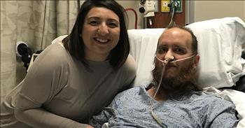 If there is one thing we know, it’s that God often has different plans for us than the world may think! Last Christmas, Adam York celebrated with family before being hit with flu symptoms. Days later he was on life support. Doctors said he was going to die, but God sent Adam York a miracle!

Adam rarely got sick and never received a flu shot. When his symptoms began, his family never expected to see their loved one slip into a coma for two months. When he first entered the hospital, Adam’s flu had turned to viral pneumonia; his lungs were filling with fluid. None of the doctor’s treatments were working and he was on 100% oxygen.

Felicia York, Adam's wife shared "It got really bad. They were telling me ‘there’s nothing else we can do.’ We were watching his oxygen levels drop, drop, drop." When the doctors were determined that there was nothing more they could do and that Adam’s passing was imminent, Felicia turned to the Father for help.

"I prayed," Felicia said. "I stayed there two hours by his bed praying."

His doctor tried again to draw fluid off of his lungs. After previous attempts there wasn’t much hope, but this time they were miraculously successful. Adam began to recover shortly after that with full brain function. The hospital staff were shocked.

"One of my doctors came in and he had told me he didn’t believe in miracles but he came in the room and said ‘I don’t know what that means to you, but you’re a miracle,'" Adam said. "A lot of crazy things that shouldn’t have happened – did."

Adam’s story didn’t end there. As a result of the trauma his body went through, he was paralyzed. But his family kept on praying and Adam miraculously recovered over time and is now able to walk with light assistance. Because of their experiences, Adam and Felicia are now pursuing career changes into the nursing field so that they can be a blessing to others in need. “I’d say God first, prayer second, doctors third,” Adam shared about his recovery. “The doctors and the nurses – none of them have an explanation for why I’m alive.”