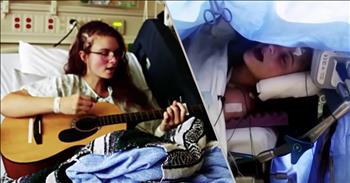 This 19-year-old girl sang her way through brain surgery to preserve her musical talents. Kira Iaconetti loves to sing and act but when an MRI showed a brain tumor, her passion was at risk. Kira was diagnosed with a rare form of epilepsy called “musicogenic epilepsy”. Seizures are triggered by listening to music or singing. Clearly, Kira needed a miracle.

“It was like a light switch turned off in my brain,” she said in an interview with Seattle Children’s Hospital. “Suddenly, I was tone deaf, I couldn’t process the words in time with the music and I couldn’t sing.”

The only option was to perform an “awake craniotomy” in which Kira would be awake as the surgeon worked to remove the tumor.

“...the tumor was right inside the area of my brain that controls my hearing and singing ability,” Kira said. “Messing with it could permanently affect my voice, and because Dr. Hauptman knew how important it is to me to continue singing and acting, he wanted to be very careful when removing the tumor. He didn’t want to interfere with my ability to sing.”

In order to have the best chance of preserving her musical abilities, Kira was asked to sing while in surgery. If the doctors noticed a difference in her voice they knew to avoid that specific area.

“Her voice is so beautiful and her willingness to do something new helped make the whole process interactive, collaborative and exciting.” shared Dr. Shurtleff.

The surgery appears to have been a miraculous success and Kira was up playing guitar and singing while still in the hospital bed. It appears her episodes have been stopped and she is looking forward to using her God-given talents in the future! 