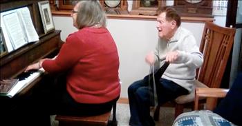 During his 93rd birthday celebration, Mr. Donald Berryman displayed his talents by playing ‘Just As I Am’ on the musical saw. Not your typical orchestral instrument, Mr. Berryman entertained his party guests with a unique performance of this classic hymn. 

Playing the saw was a popular act in the old Vaudeville shows in the early part of the 20th century. Now the instrument is somewhat of a novelty that most have never heard. Donald first heard the saw played in 1942 when he was 16 years old. He was so moved, he ran home and grabbed a saw from the shed. Donald made a makeshift bow and got to work learning his craft!

“The saw has a sustaining tone. It doesn’t need more than just a touch,” he said while performing the anthem. “My knee is the vibrato. You don’t need much pressure. The more you bend (the saw) the higher the sound.”

Berryman’s father was also a gifted musician but on more traditional instruments such as the violin, piano, and harmonica. But Donald didn’t want to learn a traditional instrument, for him playing by ear was his God-given talent. He’s played in churches, community centers, retirement homes and even Wisconsin’s state capitol!

“I never would have had the patience to learn notes. I wanted to play by ear,” he said. “Two different choir directors have said my (saw) playing keeps the choir in tune because I have perfect pitch. I can’t read a note of music. I don’t know A from B. It’s all in my head. If I can hum it or whistle it or sing it, I can play it on the saw.”

With a sound that is a mix of harp and violin, the saw is a unique instrument not heard as much as in days past. But it lends itself beautifully to playing hymns and that’s just what Donald is doing so well in this video! As the pianist plays the chords, Donald played melody on his $8 hardware saw and homemade bow! At 93 years young, this musician showed he’s still got it!