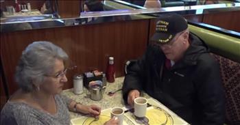An anonymous woman paid for a disabled Vietnam veterans meal and the random act of kindness has gone viral. It’s the kind of story that gives us all the “feels” especially at Christmas-time!

“It’s generous, especially now during the holidays,” diner general manager Gus Georgatos said. “Normally, when it does happen, the people do want to remain anonymous. I think it’s nice.”

William and Antoinette Berczan were shocked when they went to pay their bill at the Premier Diner and found that it had already been paid. The couple were at the diner to quietly celebrate a bit of good news. William, a disabled Vietnam veteran, had just received a clean bill of health from his doctors. The surprise at the end of their meal was the cherry on top.

“We were startled, actually, you know that someone would do that, even though it’s the holiday season. It never happened to us before,” William said.

The couple have been married 50 years and had their fair share of ups and downs. After William had been ill for some time, they were excited to learn that they would not need to see any more doctors until after Christmas. The act of kindness was an additional blessing to their day and the couple hope to pay it forward.

“It would be nice for the holidays. It would be nice all year round. If you can do, and feel like doing it… do it,” William said.

“No act of kindness, no matter how small, is ever wasted.” - Aesop