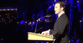 At Disneyland Resort in California, the beautiful candlelight ceremony featured choirs singing, a spectacular light show, and none other than Hollywood A-list Christian actor Chris Pratt reading the nativity story.

The actor’s heartfelt telling of the story is so moving, especially amid the backdrop of hundreds of flickering candles. “The shepherds rose to follow the star as it shone in the east when suddenly, there was, with the angel, a multitude of heavenly hosts, praising God, and saying, “Glory to God in the highest, and on earth, peace, good will toward men.” Chris beautifully read. 

When the announcer introduced the special guest narrator after Chris’ reading, the crowd cheered, and Chris addressed them saying,


"Ladies and gentlemen, it was really my honor to share this beautiful Candlelight ceremony with all of you. It's been a very special and inspiring night. For me, being a parent has really changed my life in so many ways. And one of those ways is to understand, truly, the love that a father could have for a child."

Chris then continued on saying, "When I stare at this precious little creation of mine here, and I watch the ways in which he tries to please me, I just fill with a love that I feel is so pure, and unending. The way we love our children, the more we love our children, the more we will understand the capacity for our Father in heaven to love us. Each and every one of us a precious creation, and he just marvels in the ways that we can try to please Him. That should give us a great deal of comfort. I know it does for me."

He summed up his comments by ending with,"This holiday season, let us embrace every one of our tomorrows with hope and love. And through this holiday spirit may we continue to spread peace and goodwill throughout the world. Thank you, and Merry Christmas!"

How wonderful is it that Disney has continued this wonderful tradition for so many years? The park has celebrated the candlelight processional since it first opened its doors back in 1955! And I love that Chris always makes an effort to publicly sing Jesus’ praises and worship our Lord! 

If you’d like to skip ahead to Chris’ comments above, just click <a href="https://www.youtube.com/watch?v=yLGzopqRZ8g&feature=youtu.be&t=3046">here</a>.
