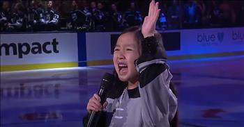 7-year-old Malea Emma performed an incredible rendition of ‘The National Anthem’ and now the whole world is talking. This talented kid became a viral sensation when a video of her singing before a soccer game between the <a href="https://www.godtube.com/watch/?v=YYK6WPNX"> LA Galaxy</a>and the Seattle Sounders was shared online. 

Social media immediately started buzzing and this little girl was heard all over. Now, sweet Malea is traveling the country sharing her voice with others and it’s an absolute delight. Today, she is performing at an ice hockey game for the Los Angeles Kings. Just listen as she passionately belts out ‘The Star-Spangled Banner’ for the entire arena.

'O say can you see by the dawn's early light 
What so proudly we hailed at the twilight's last gleaming' 
Whose broad stripes and bright stars through the perilous fight 
O'er the ramparts we watched, were so gallantly streaming' 

I can see now why everyone is saying this is one of the best renditions that they have ever heard. Malea’s performance is full of so much love, enthusiasm and pride. With every single note, I am in awe of her talent and vocal range. And it’s obvious that this 7-year-old has a passion for performing. 

‘The National Anthem’ is never an easy song to perform, but Malea pulled it off with ease. With a voice like that, I definitely think we’ll be seeing more of this talented young girl in the future. I sure do wish I could’ve been there to witness this special National Anthem performance in person. Who else is with me?