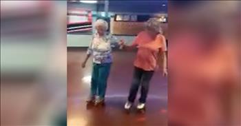 This 82-year-old Granny is here to prove that you should judge a book by it’s cover! In a viral video posted on Facebook, you can see this woman cruising around the skating rink with her 70-year-old friend. Together, they hold hands and skate like it’s second nature at Skateworld Of Vandalia in Ohio. 

A lot of people think that when you reach a certain age it means you cannot participate in physical activities like you used to. That is the farthest thing from the truth and these elderly women are proof. They are perfectly poised as they take lap after lap around the rink. 

It’s obvious that this is not their first time skating and they look like they haven’t skipped a beat. It’s hard to believe that these two skating queens are in their 70s and 80s. I definitely would’ve guessed much younger, if you had asked me. Who would have thought that sweet, little old Granny was going to school everyone on the rink? 

Age really is just a state of mind. This 82-year-old is living proof that if we keep things moving and take care of our bodies, we too can be moving easily long after we reach over the hill status. She is such an inspiration to everyone watching! 

I certainly hope that we continue to see this Granny and her friend skating for years to come. Who else hopes that they have this much fun and energy when they are in their 80s? I know that I sure do!