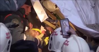 An 11-month-old baby was found alive after spending more than 35 hours trapped under rubble. Baby Ivan was wrapped in his blanket as first responders pulled him out of a collapsed apartment building. 

The baby was buried for hours in sub-freezing temperatures, yet somehow he survived. When he was discovered, Ivan was quickly rushed to the hospital for treatment. Ivan suffered from fractures, a head injury and hypothermia but he is expected to pull through. 

The infant’s mother and brother were also rescued from the building and they are beyond thankful for Ivan’s miraculous recovery. At least 18 people have been killed when the 10-story building in Magnitogorsk, Russia fell and dozens of others still remain unaccounted for. 

First responders are still working to recover as many people as possible. The explosion started on the first floor and caused higher floors to collapse. The apartment complex was home to 120 people and 48 apartments were destroyed with many others suffering damage. Officials believe that a gas explosion caused the initial collapse, but an investigation is still underway. 

With all of these statistics, it’s truly a miracle that an infant baby was able to survive. But God is greater than anything on this Earth and that tiny baby gave hope and faith to hundreds all around the area. 


Acts 3:16 “By faith in the name of Jesus, this man whom you see and know was made strong. It is Jesus’ name and the faith that comes through him that has completely healed him, as you can all see.”