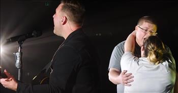 Christian artist Matthew West made one couple’s night when he serenaded them at a recent concert. West is a popular musician known for his worship songs such as <a href="https://www.godtube.com/watch/?v=WLPKY7NX">‘Forgiveness’</a> and <a href="https://www.godtube.com/watch/?v=0F9EB1NU">‘Hello, My Name Is.’</a> His songs have touched hearts all around the world and that’s exactly what happened when Lisa and Alan heard his single ‘More.’ 

“I love you more than the sun
And the stars that I taught how to shine
You are mine and you shine for me too
I love you
Yesterday
And today
And tomorrow
I'll say it again and again
I love you more”

After hearing these loving words, the engaged couple knew they wanted to dance to that song on their wedding day. Alan wanted to surprise Lisa, so he contacted Matthew West through Facebook and asked hi about recording a special version of the song for the big day. Well, West went above and beyond the request and actually invited the couple on stage during one of his concerts. That’s when he began to serenade them with the words of ‘More.’

“Just a face in the city
Just a tear on a crowded street
But you are one in a million
And you belong to me
And I want you to know
I'm not letting go
Even when you come undone”

Together, Lisa and Alan shared a dance on stage to their own unique version of the beautiful song. I think this is exactly what Alan was looking for when he wanted a rendition of ‘More’ that Lisa would always remember. 