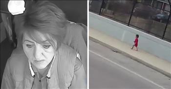 Everyone is calling her a hero after this bus driver rescues baby boy wandering in the middle of the street. Irena Ivic is a driver with the Milwaukee County Transit System. On the morning of December 22, 2018, Irena was on her route when she spotted something terrifying. 

A barefoot toddler was running down the sidewalk on a highway overpass. There was no adult in sight. As soon as Irena saw the young boy outside in the below freezing temperature, she knew she needed to stop and help. This brave woman pulled the bus over and ran over to grab the baby. Authorities say he was less than a year old. Cameras on the bus and road capture Irena picking up the boy and bringing him back onto the bus. 

The passengers are shocked at the sight of the child wearing just a onesie. One woman offers her jacket while the bus driver wraps him up in her arms. Everyone waits anxiously for authorities to arrive, but during that time the young boy falls asleep in Irena’s arms. It is obvious that he was looking for a safe place and he found it in this hero bus driver’s embrace. 

If Irena had not been aware of her surroundings and stopped, who knows what would have happened to this lost child. I’m so glad that there are still great and compassionate people in this world that go out of their way to help others. Prayers for this boy that he gets the love and protection that he deserves.