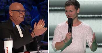 The fan-favorite stuttering comedian, Drew Lynch, returns to the America’s Got Talent stage during the championship season. We first met Drew during the tenth season of AGT, back in 2015. This funny guy developed a stutter after a devastating softball injury when he was 23 years old. But that wasn’t going to stop him from following his dream of stand-up comedy. 

So, Drew pushed his nerves and anxiety aside to audition for the panel of judges. He immediately earned praise from the audience and judges. Judge Howie Mandel was so impressed with the routine that he pressed the golden buzzer, sending Drew straight to the live shows. This young comedian made it all the way to the finals where he finished in second place, behind ventriloquist Paul Zerdin. 

Now, Drew is back for the special edition of the show, America’s Got Talent: The Champions. This special format features 50 contestants who have won or been featured on previous editions of the show. These competitors come from all over the world and now they’re all vying for the ultimate winner’s title. 

Once again, Drew earned a standing ovation with his routine about wearing a retainer. Howie had more praise for Drew saying, ‘I can’t tell you how proud I am of you. You are not only a great entertainer, but a great spokesperson and a great example. And I’ve got to tell you something, you have grown by leaps and bounds.’ I’m so glad that Drew was invited back and continues to make us laugh with his unique sense of humor. 